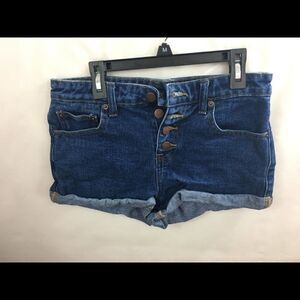 Forever21 Shorts Blue Jean 4 button 5 pocket Sz 26